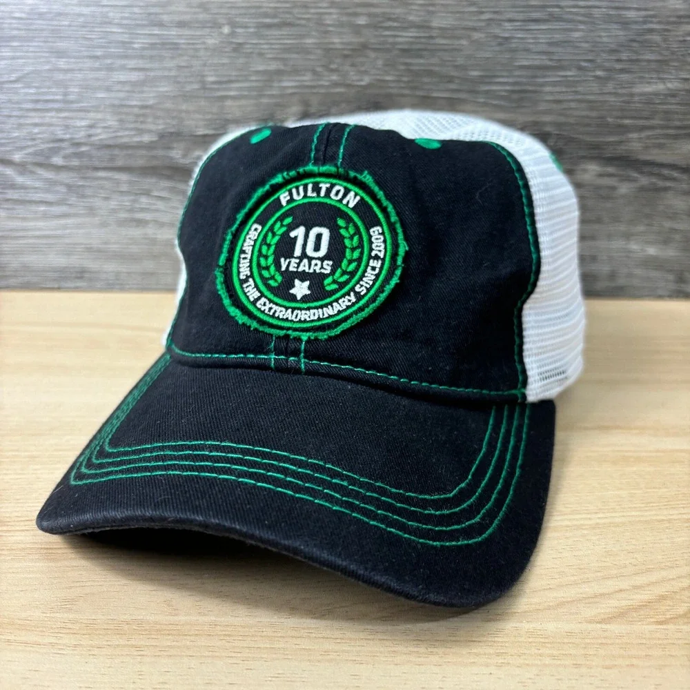 Fulton Beer‎ Hat Cap Snapback Black Green Brewery Minnesota Adjustable